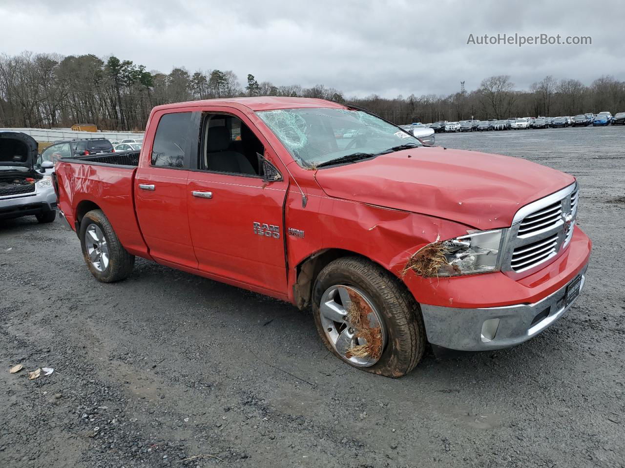 2014 Ram 1500 Slt Red vin: 1C6RR6GT2ES422421