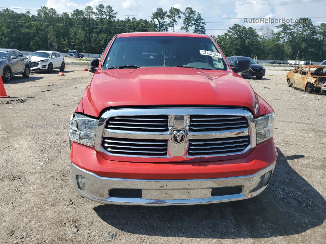 2015 Ram 1500 Slt Red vin: 1C6RR6GT2FS638397