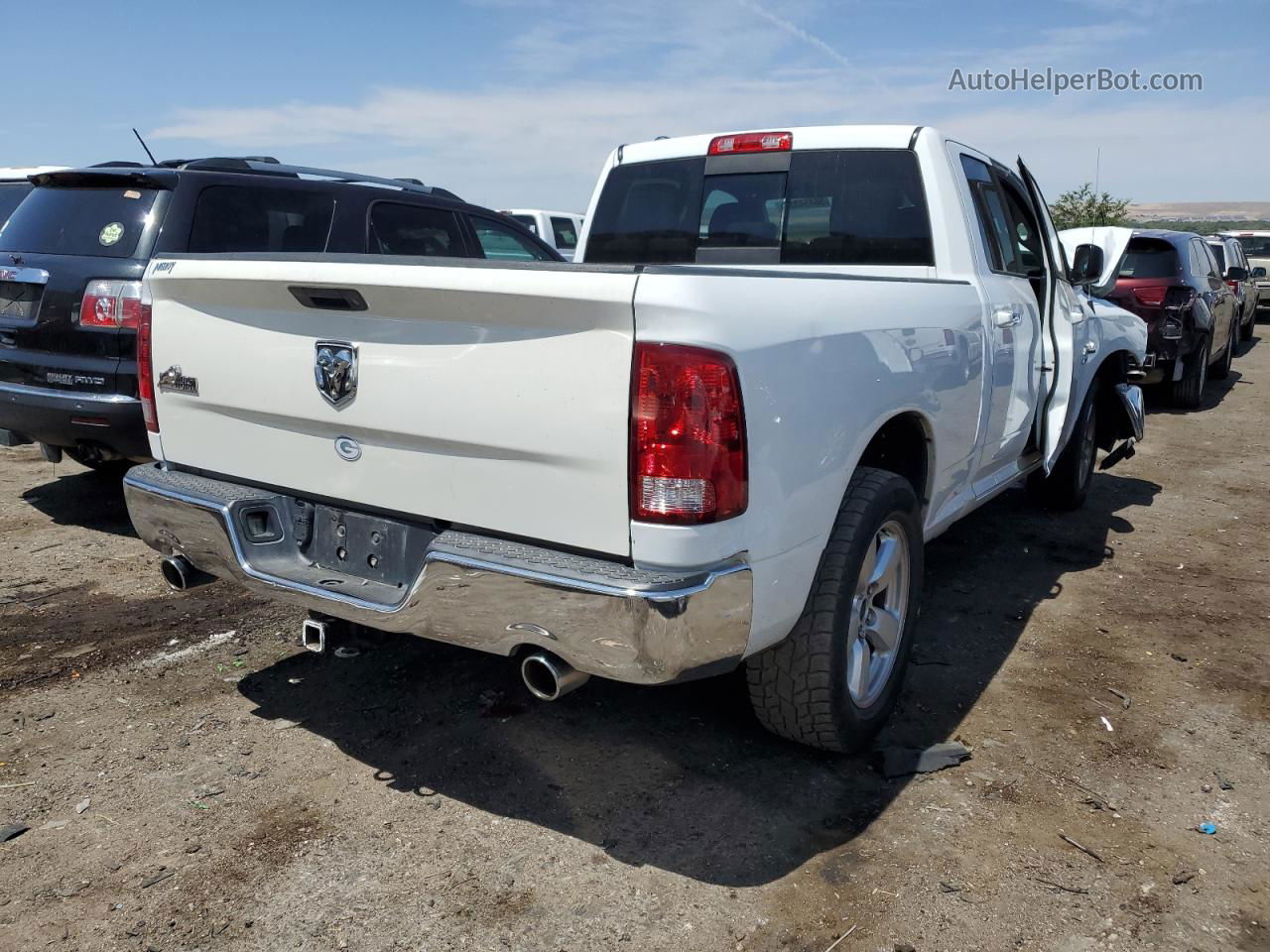 2015 Ram 1500 Slt White vin: 1C6RR6GT3FS638411