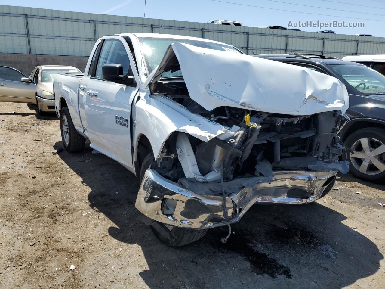 2015 Ram 1500 Slt White vin: 1C6RR6GT3FS638411