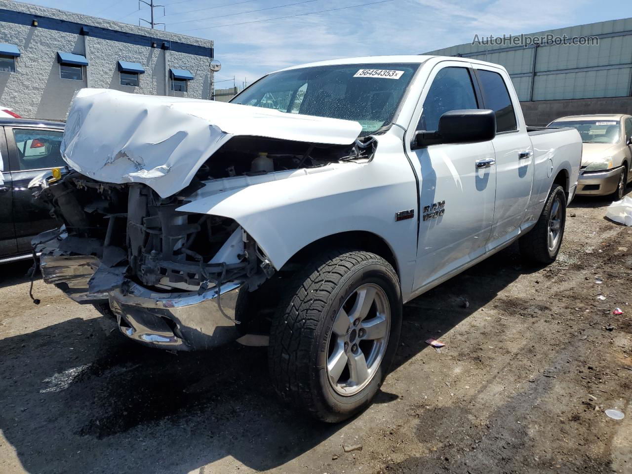 2015 Ram 1500 Slt White vin: 1C6RR6GT3FS638411