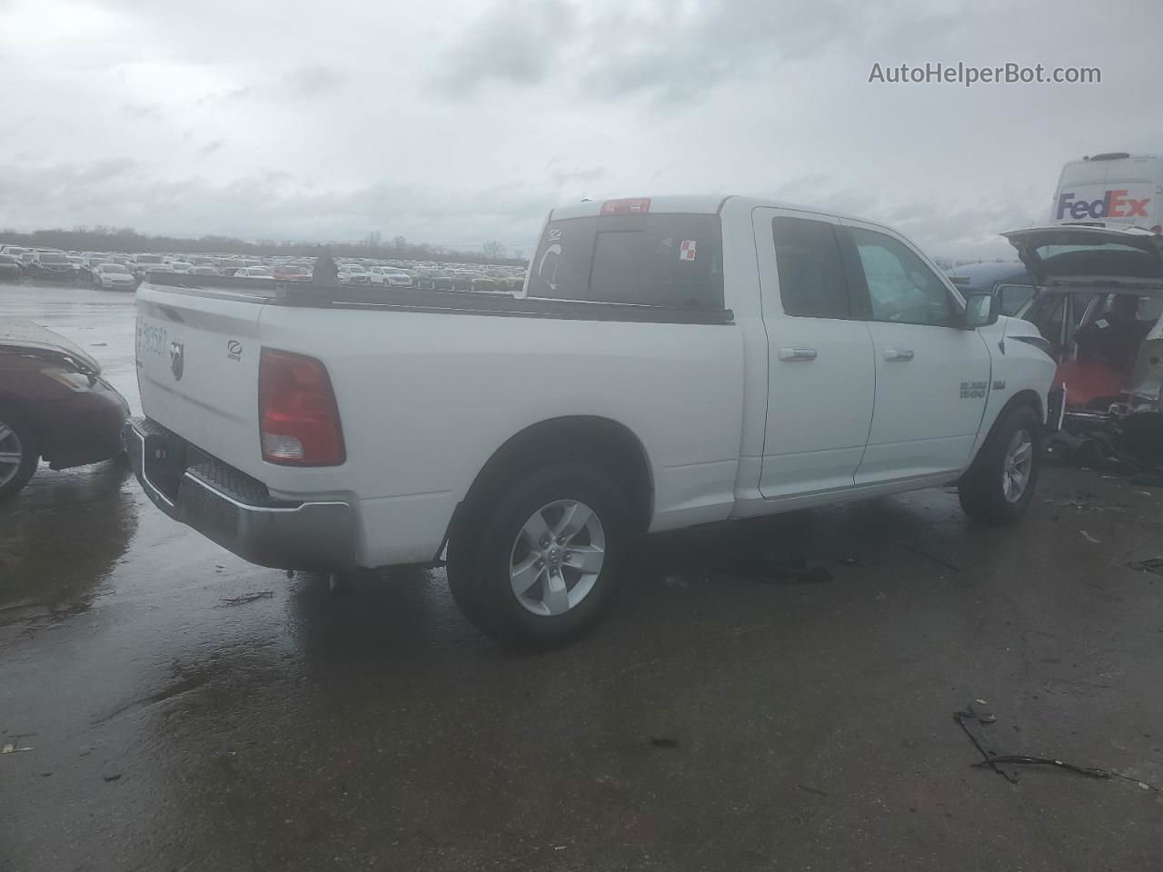 2014 Ram 1500 Slt White vin: 1C6RR6GT4ES383587