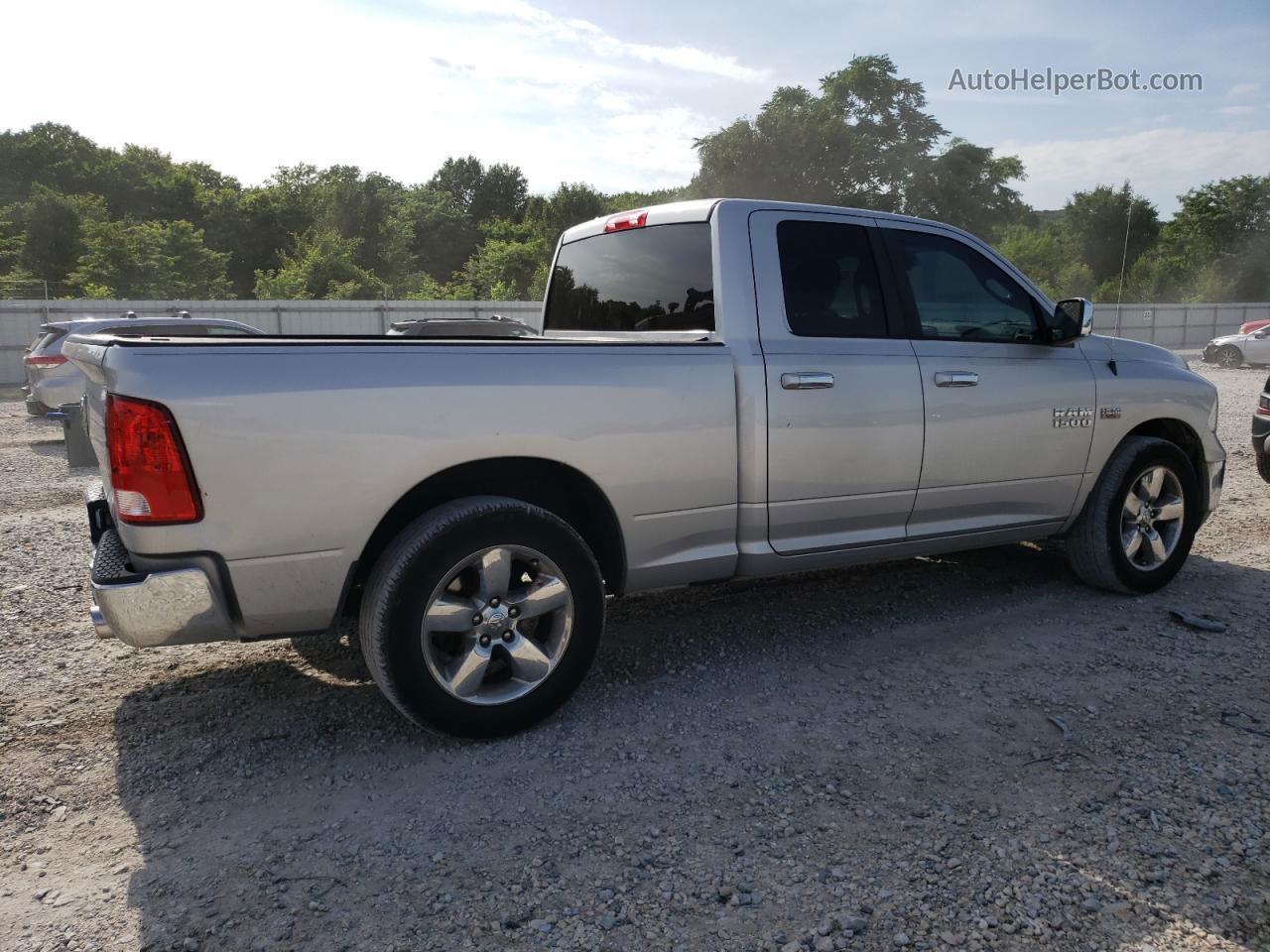 2014 Ram 1500 Slt Silver vin: 1C6RR6GT5ES306596