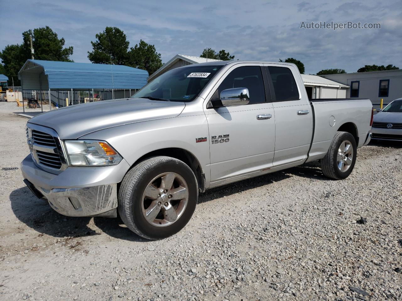 2014 Ram 1500 Slt Silver vin: 1C6RR6GT5ES306596