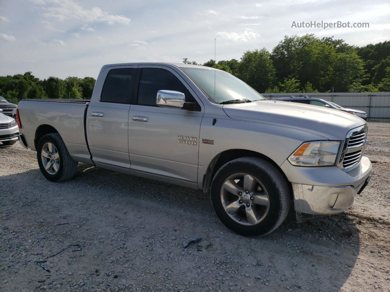 2014 Ram 1500 Slt Silver vin: 1C6RR6GT5ES306596