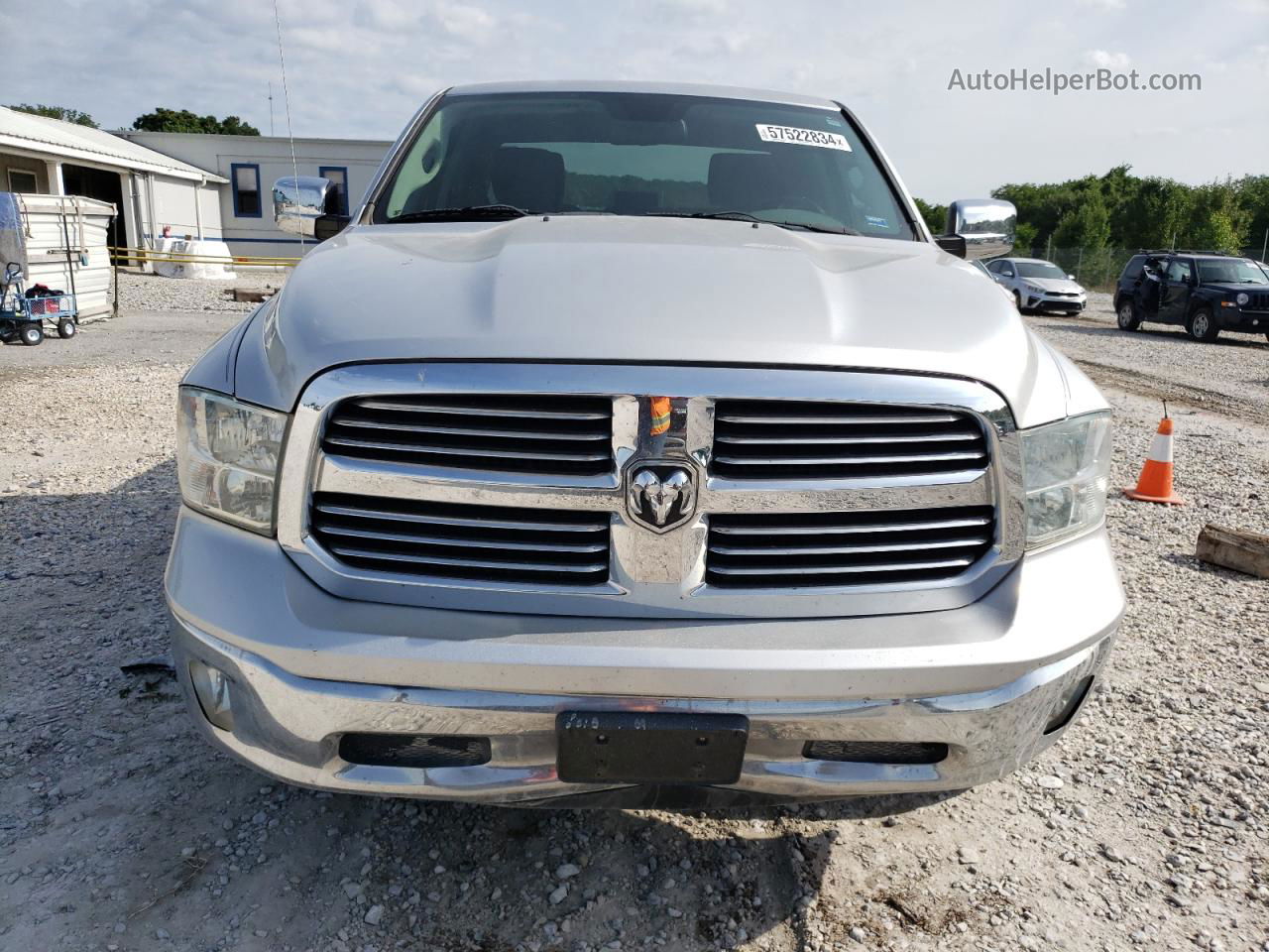 2014 Ram 1500 Slt Silver vin: 1C6RR6GT5ES306596