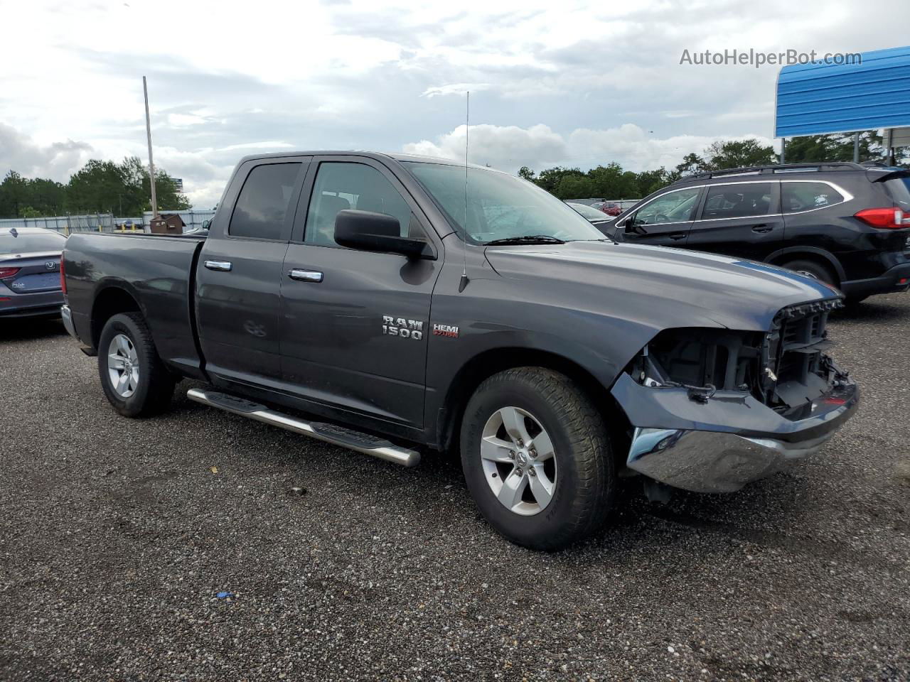 2014 Ram 1500 Slt Gray vin: 1C6RR6GT5ES324595