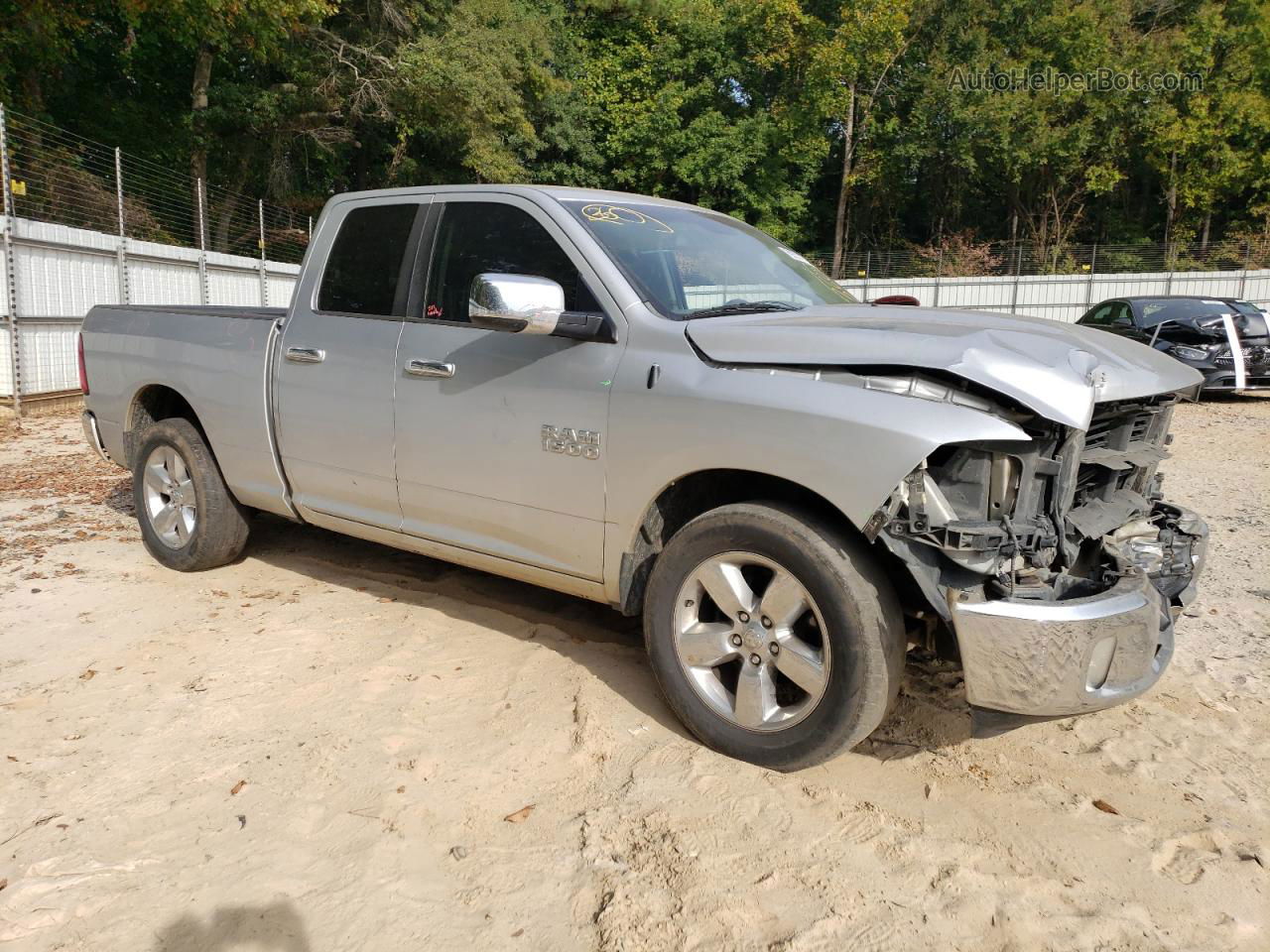 2014 Ram 1500 Slt Silver vin: 1C6RR6GT6ES319793