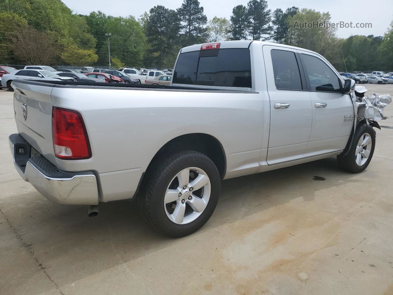 2014 Ram 1500 Slt Silver vin: 1C6RR6GT9ES306536