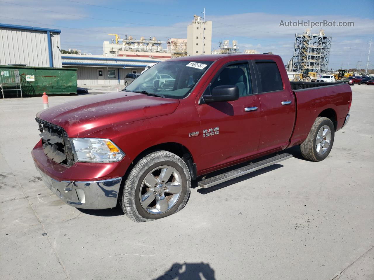 2015 Ram 1500 Slt Red vin: 1C6RR6GT9FS702967