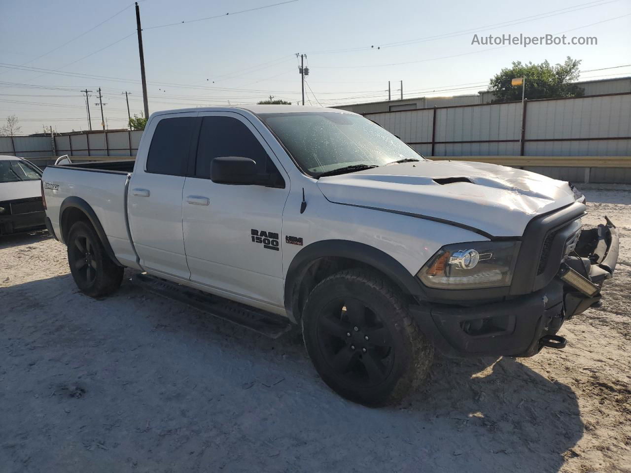 2019 Ram 1500 Classic Slt Белый vin: 1C6RR6GT9KS724235