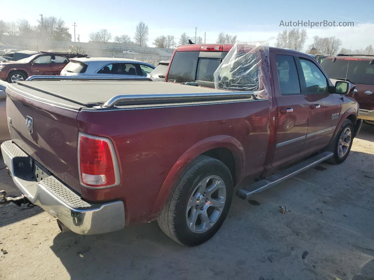 2014 Ram 1500 Laramie Red vin: 1C6RR6JT2ES306760