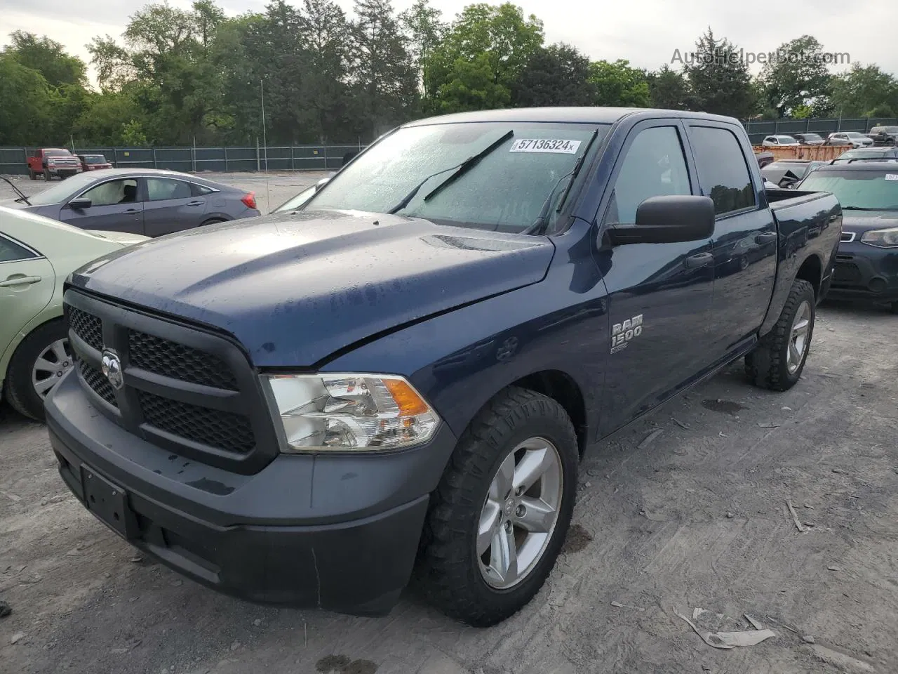 2019 Ram 1500 Classic Tradesman Blue vin: 1C6RR6KG8KS633242