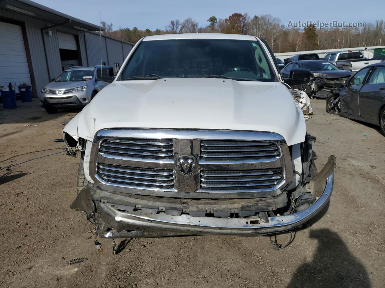 2014 Ram 1500 Slt White vin: 1C6RR6LG0ES345167