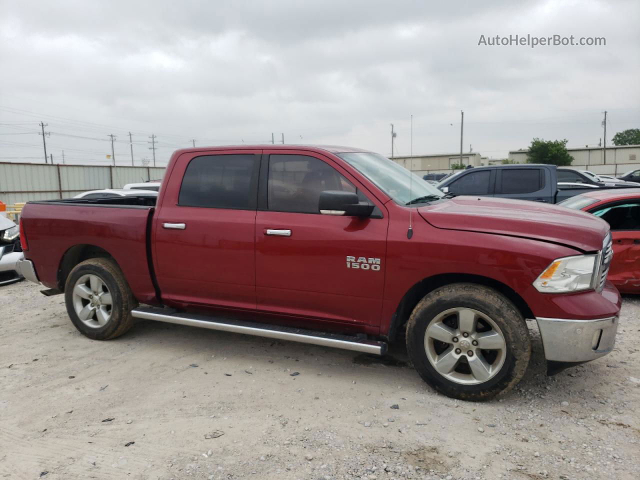 2015 Ram 1500 Slt Red vin: 1C6RR6LG1FS634673