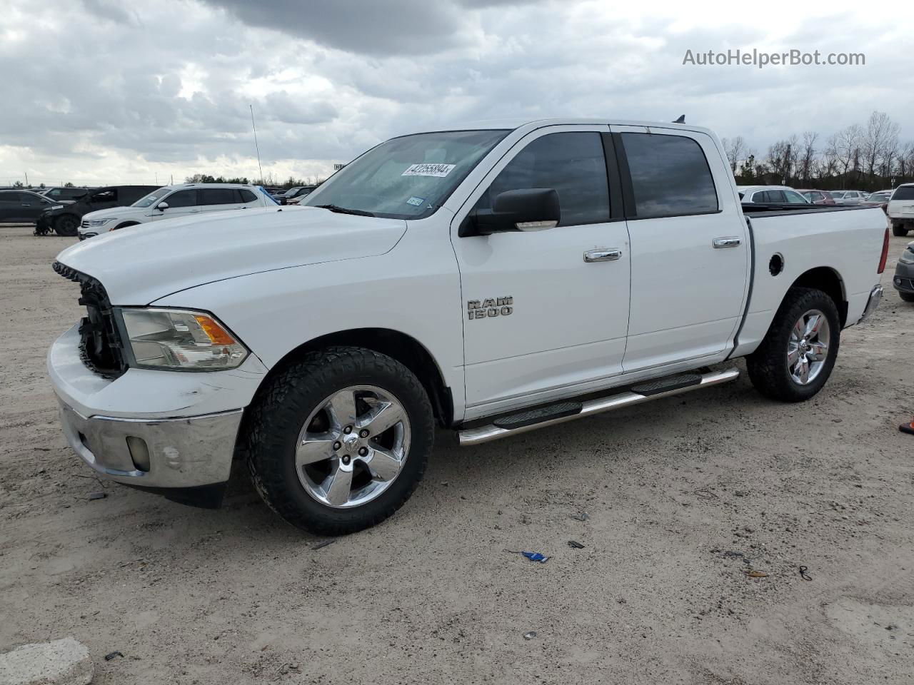 2014 Ram 1500 Slt White vin: 1C6RR6LG3ES101643