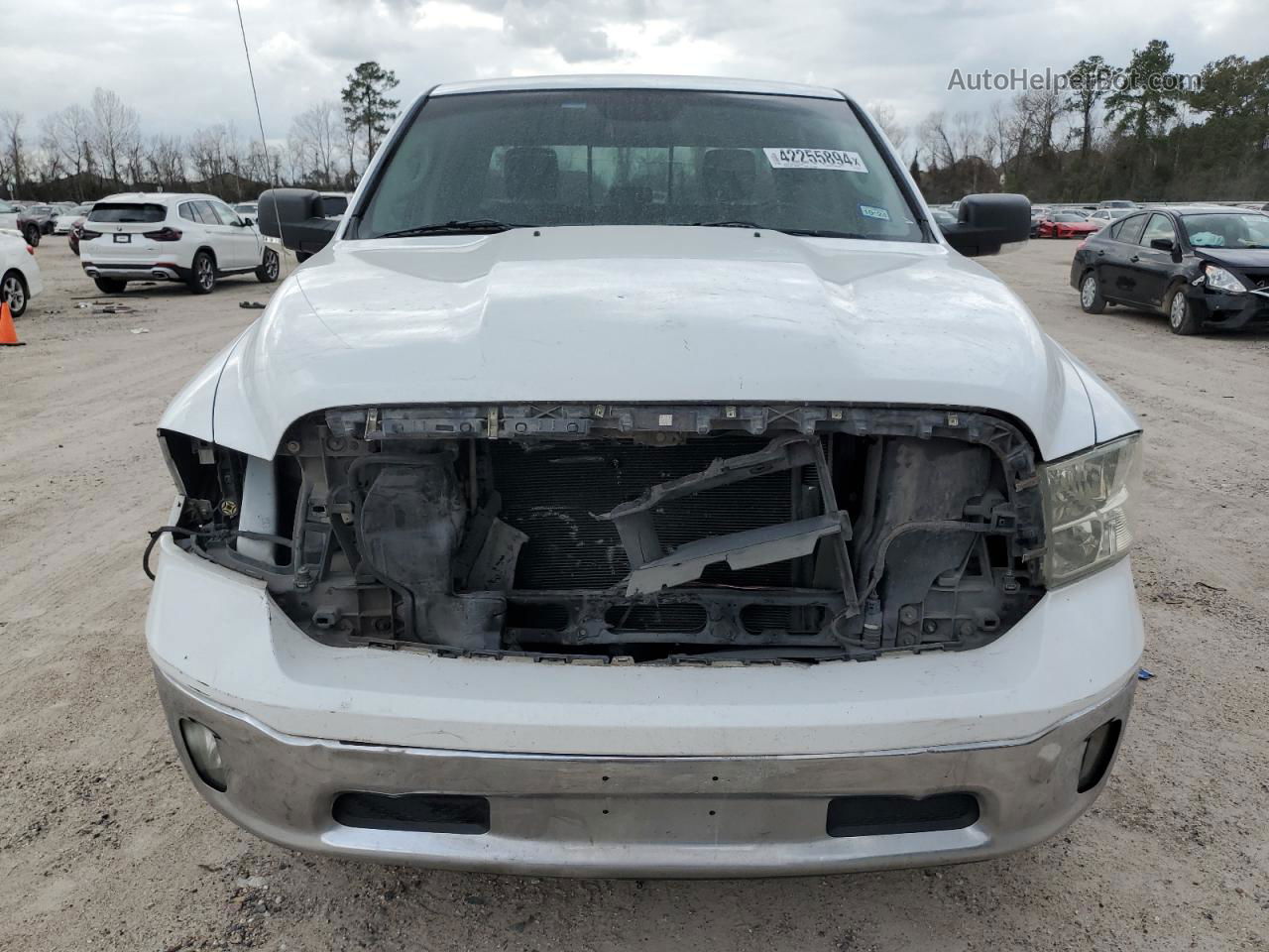 2014 Ram 1500 Slt White vin: 1C6RR6LG3ES101643