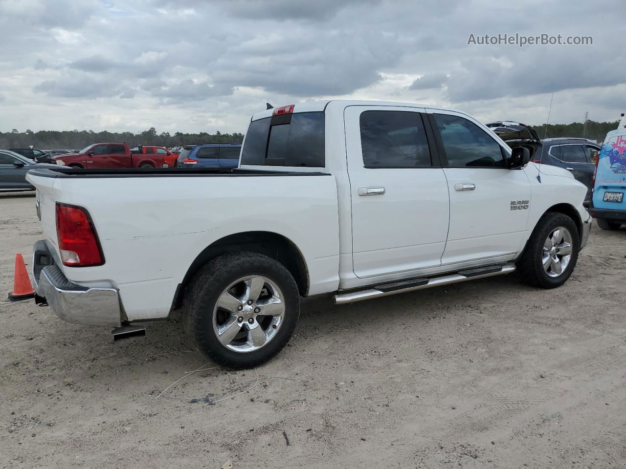 2014 Ram 1500 Slt White vin: 1C6RR6LG3ES101643