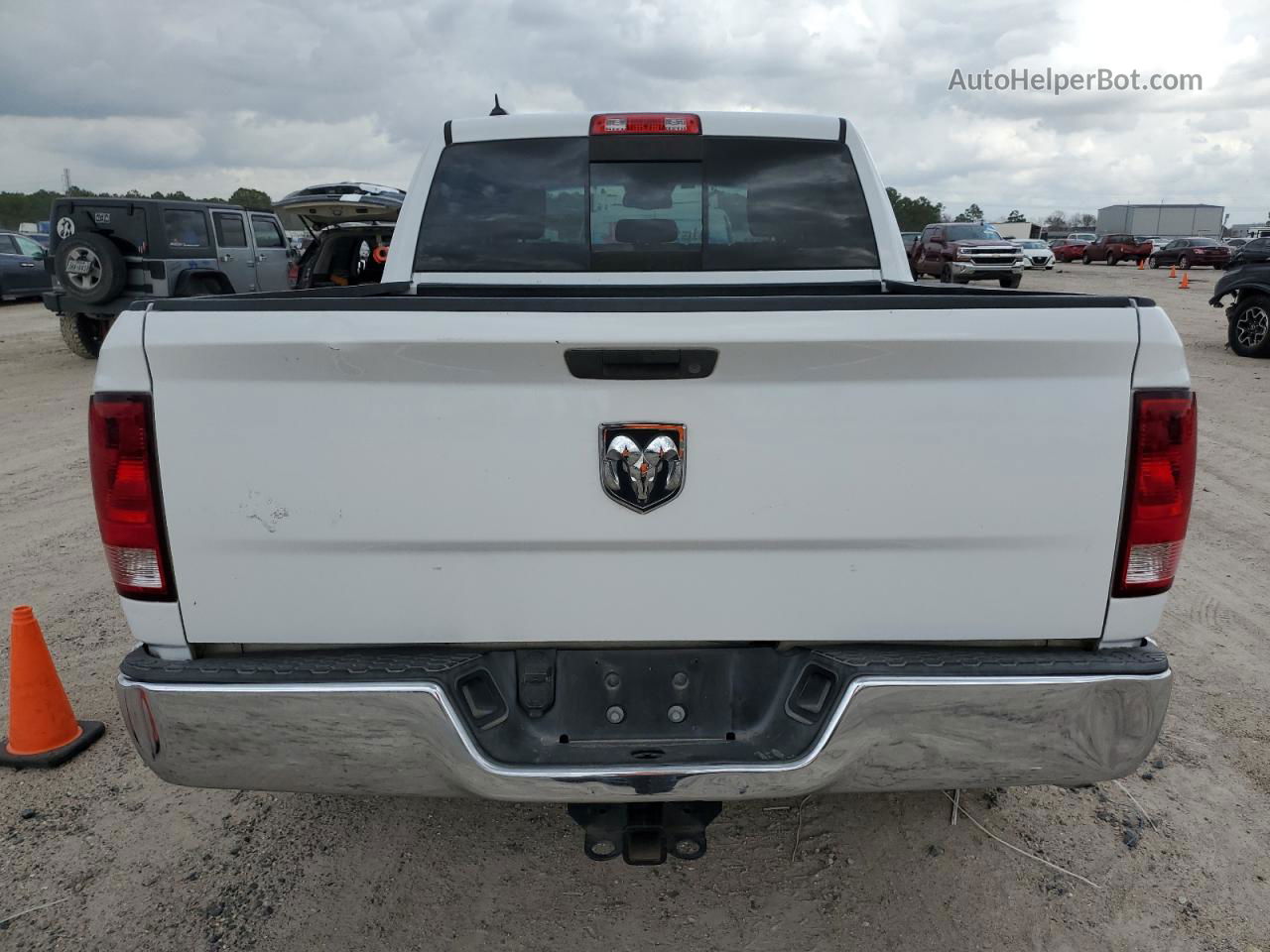 2014 Ram 1500 Slt White vin: 1C6RR6LG3ES101643