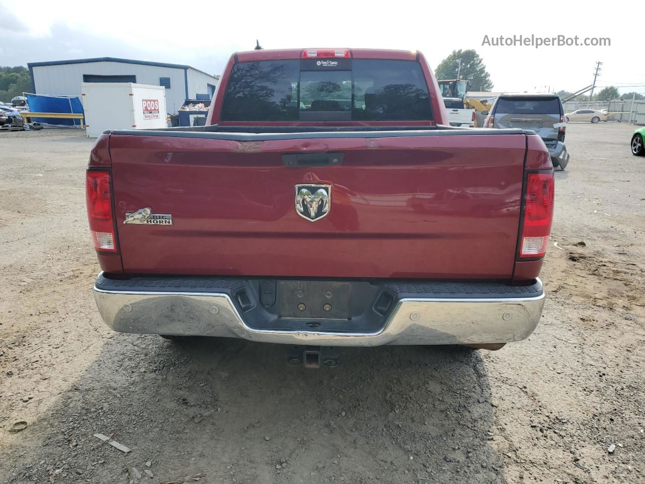 2015 Ram 1500 Slt Red vin: 1C6RR6LG3FS630740