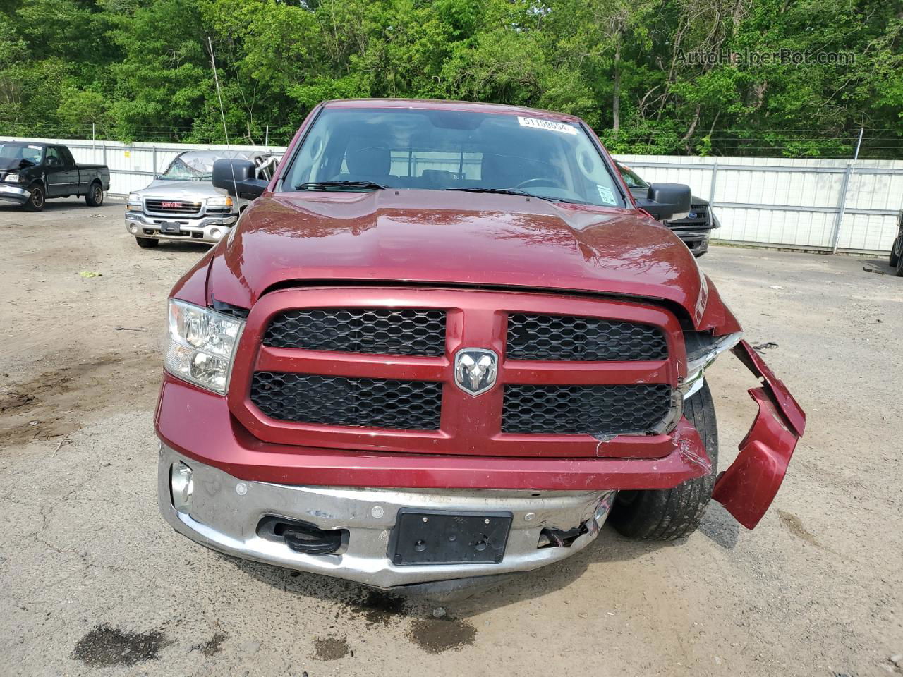 2015 Ram 1500 Slt Red vin: 1C6RR6LG3FS630740