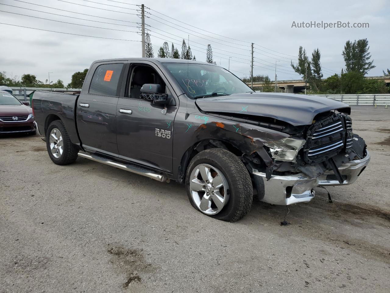 2015 Ram 1500 Slt Серый vin: 1C6RR6LG5FS523351