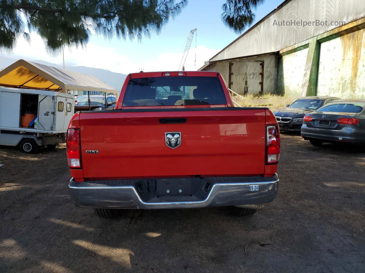 2022 Ram 1500 Classic Slt Red vin: 1C6RR6LG6NS203096