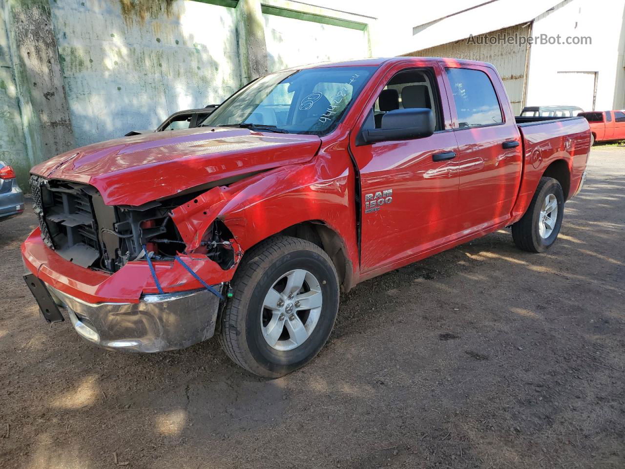 2022 Ram 1500 Classic Slt Red vin: 1C6RR6LG6NS203096