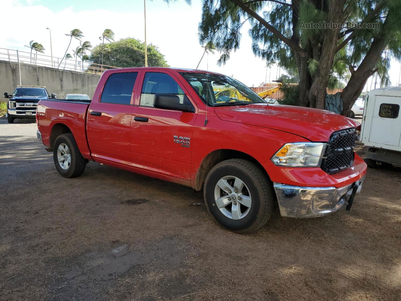 2022 Ram 1500 Classic Slt Red vin: 1C6RR6LG6NS203096