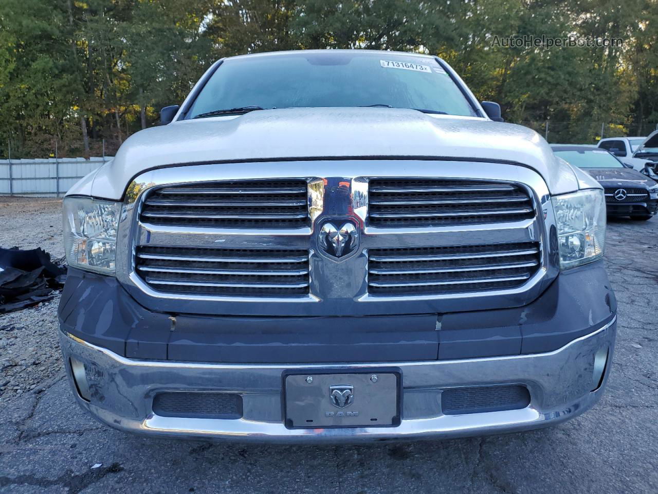 2015 Ram 1500 Slt White vin: 1C6RR6LM0FS581390