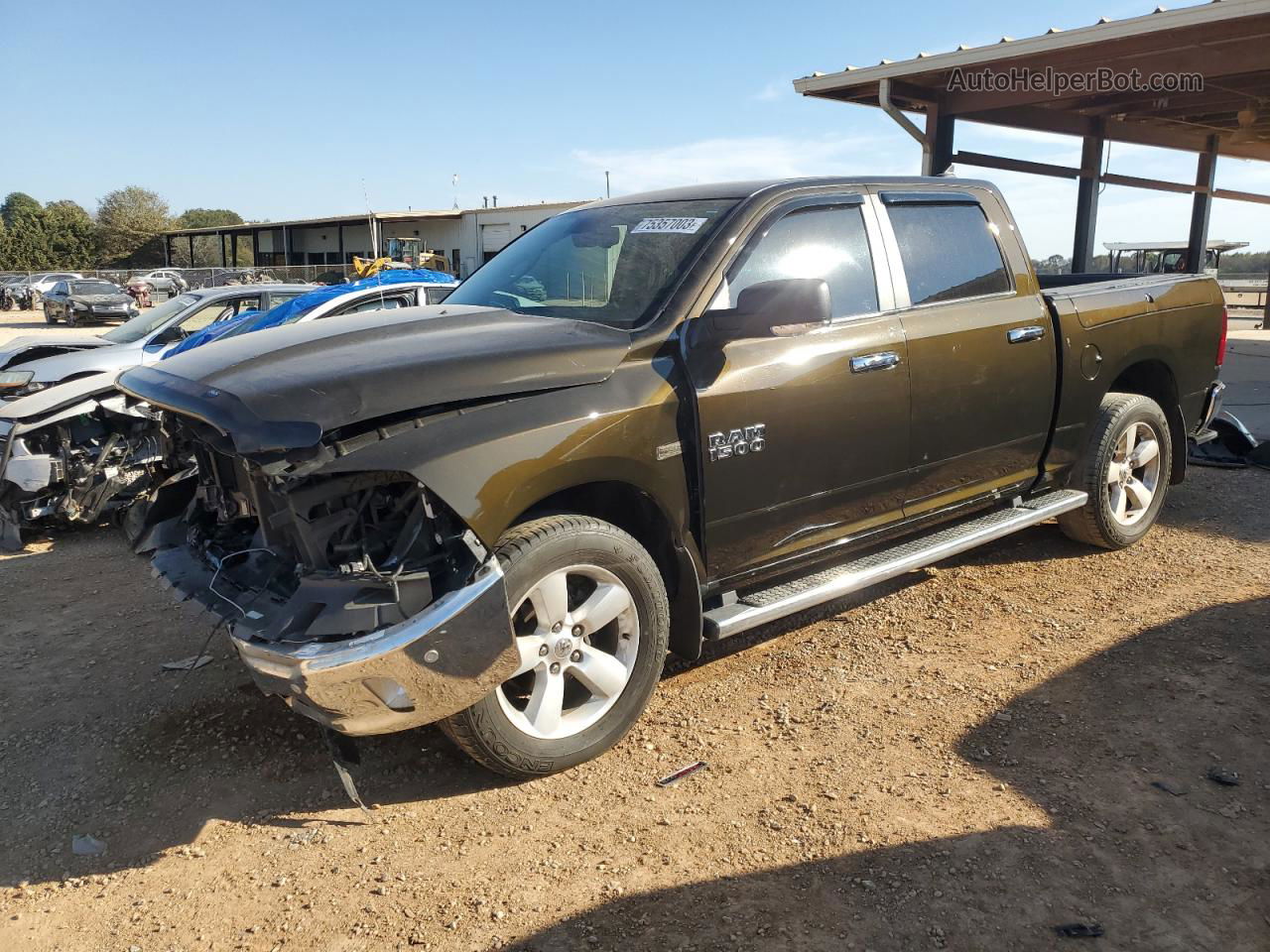 2014 Ram 1500 Slt Brown vin: 1C6RR6LM2ES383778