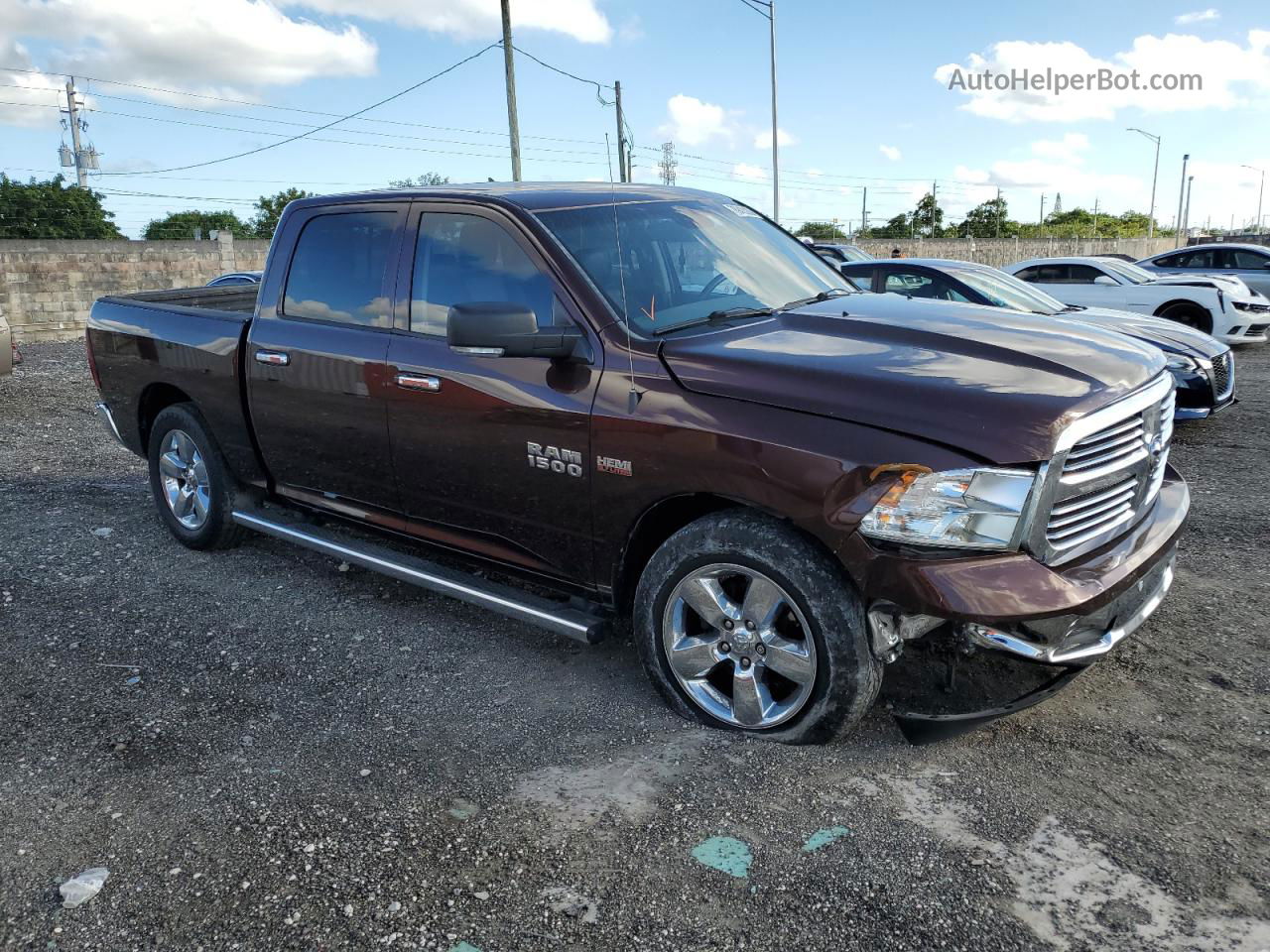 2015 Ram 1500 Slt Brown vin: 1C6RR6LT0FS676555