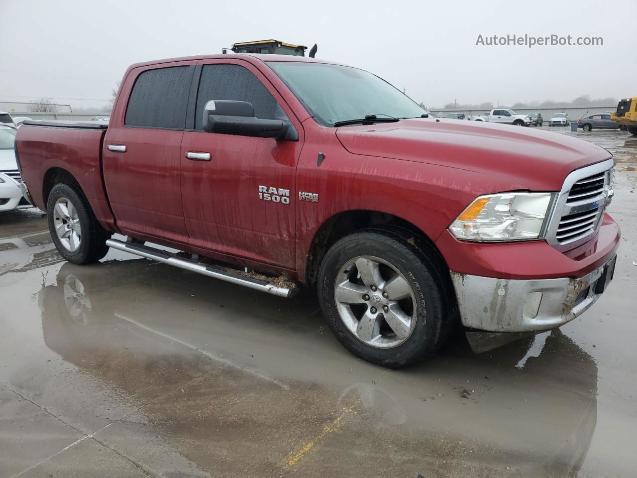 2014 Ram 1500 Slt Бордовый vin: 1C6RR6LT1ES259413