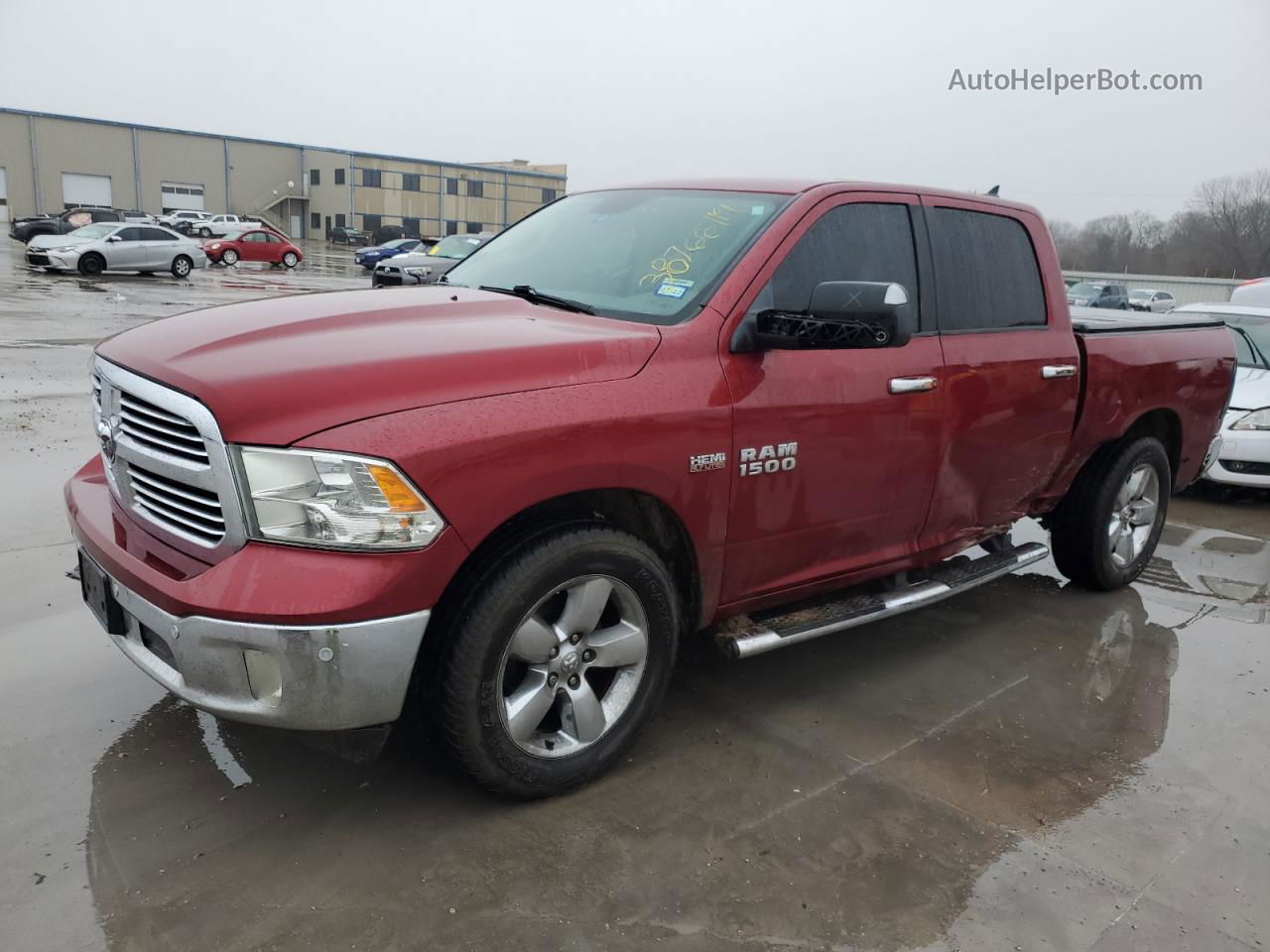 2014 Ram 1500 Slt Бордовый vin: 1C6RR6LT1ES259413