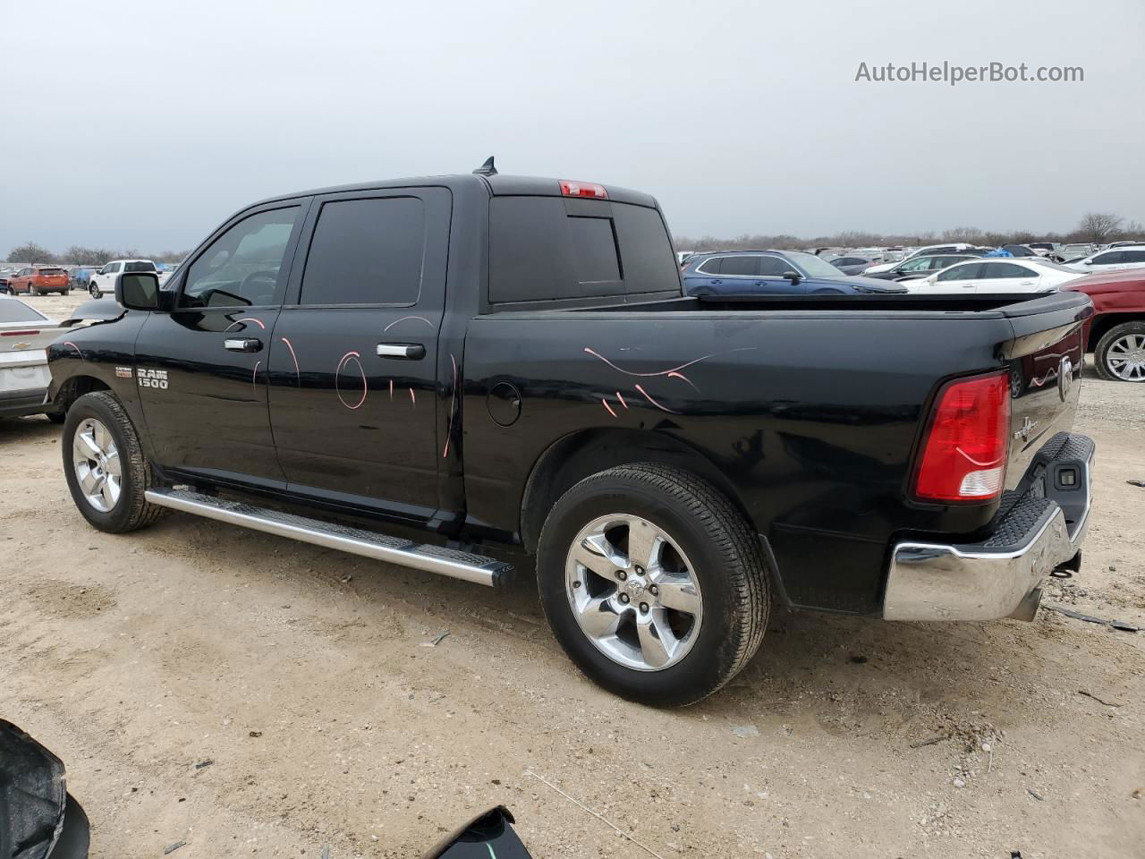 2014 Ram 1500 Slt Black vin: 1C6RR6LT1ES454461