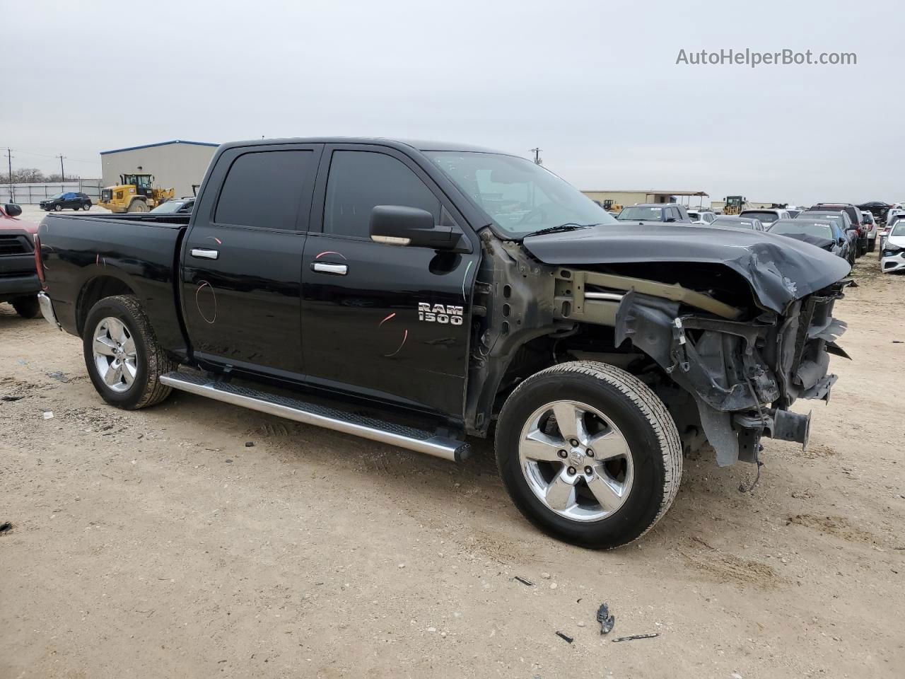 2014 Ram 1500 Slt Black vin: 1C6RR6LT1ES454461