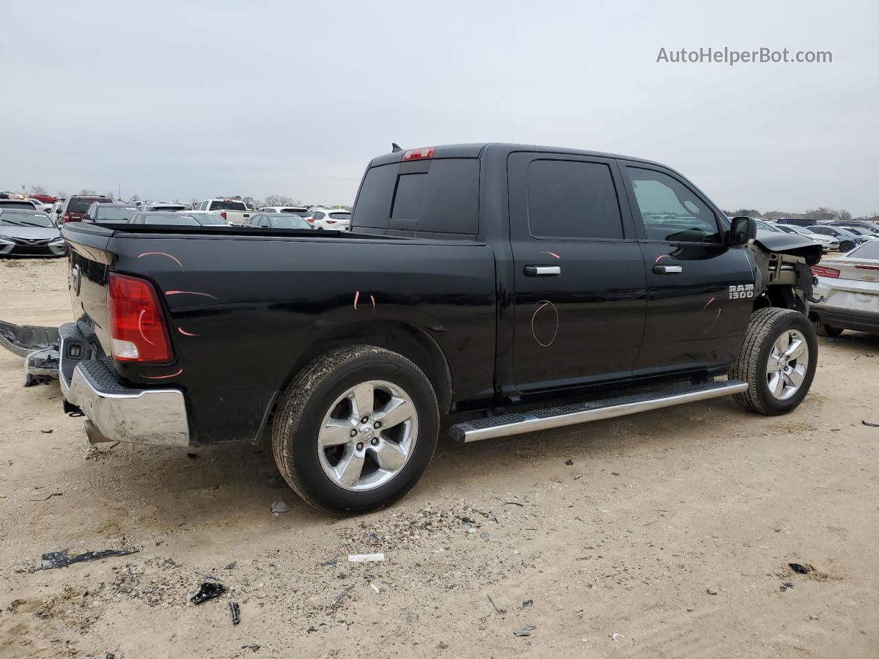 2014 Ram 1500 Slt Black vin: 1C6RR6LT1ES454461