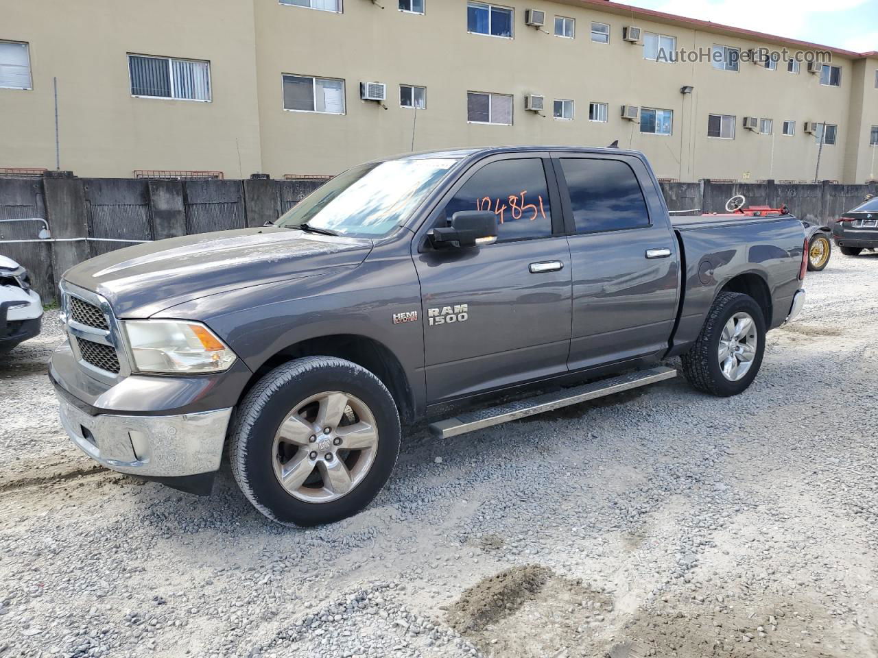 2015 Ram 1500 Slt Gray vin: 1C6RR6LT1FS553766