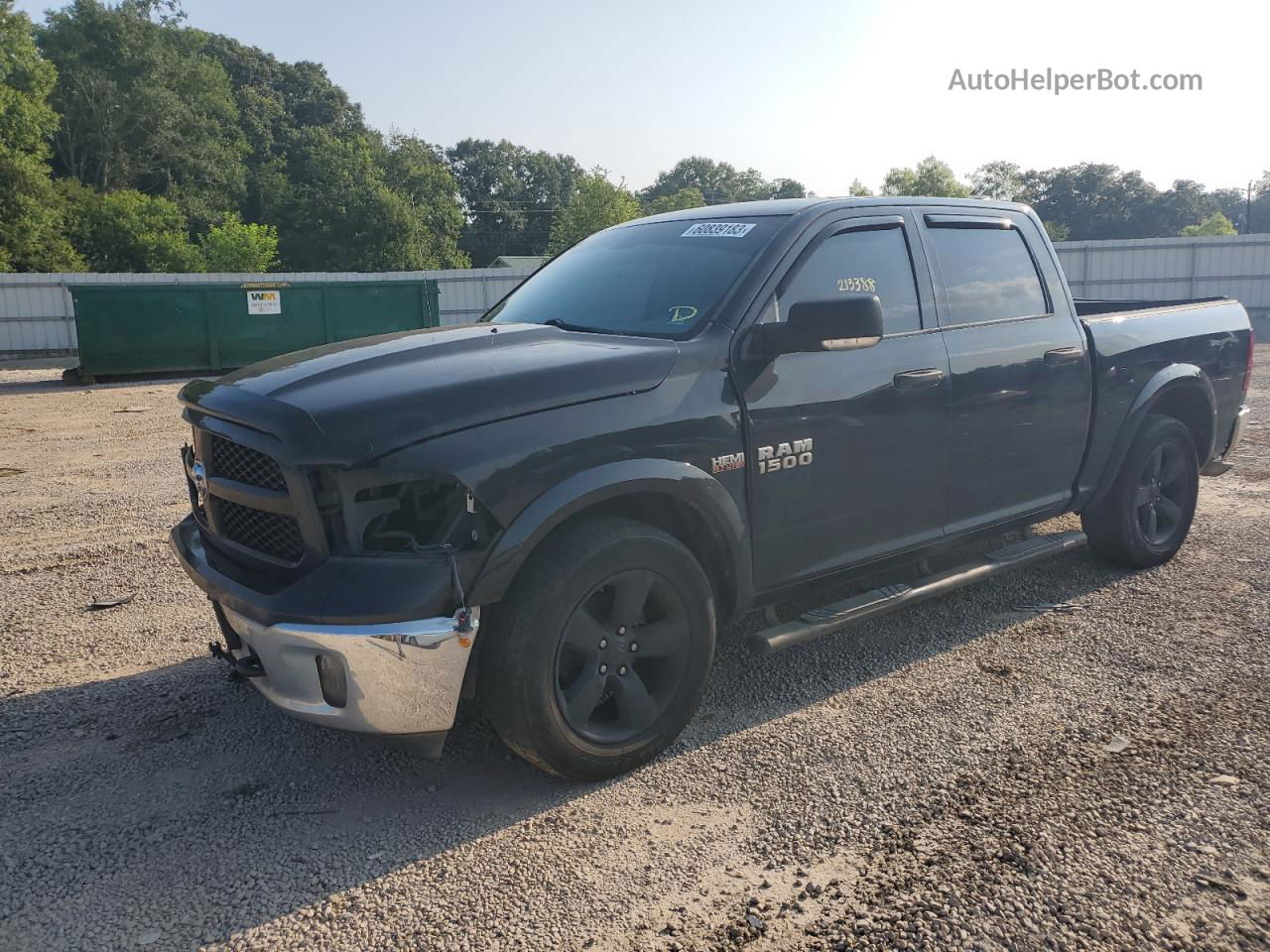 2015 Ram 1500 Slt Black vin: 1C6RR6LT2FS675732