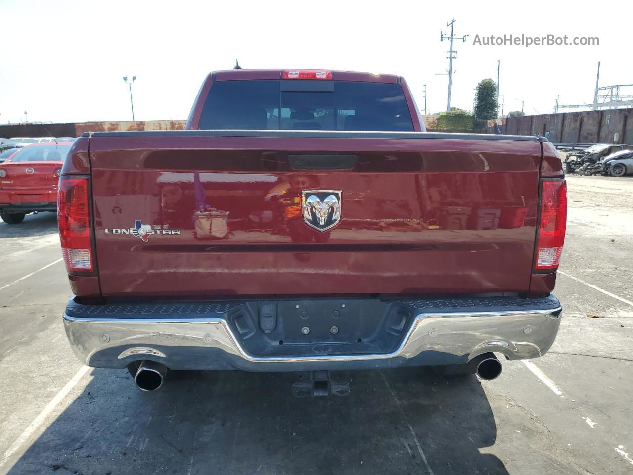 2019 Ram 1500 Classic Slt Burgundy vin: 1C6RR6LT2KS539448