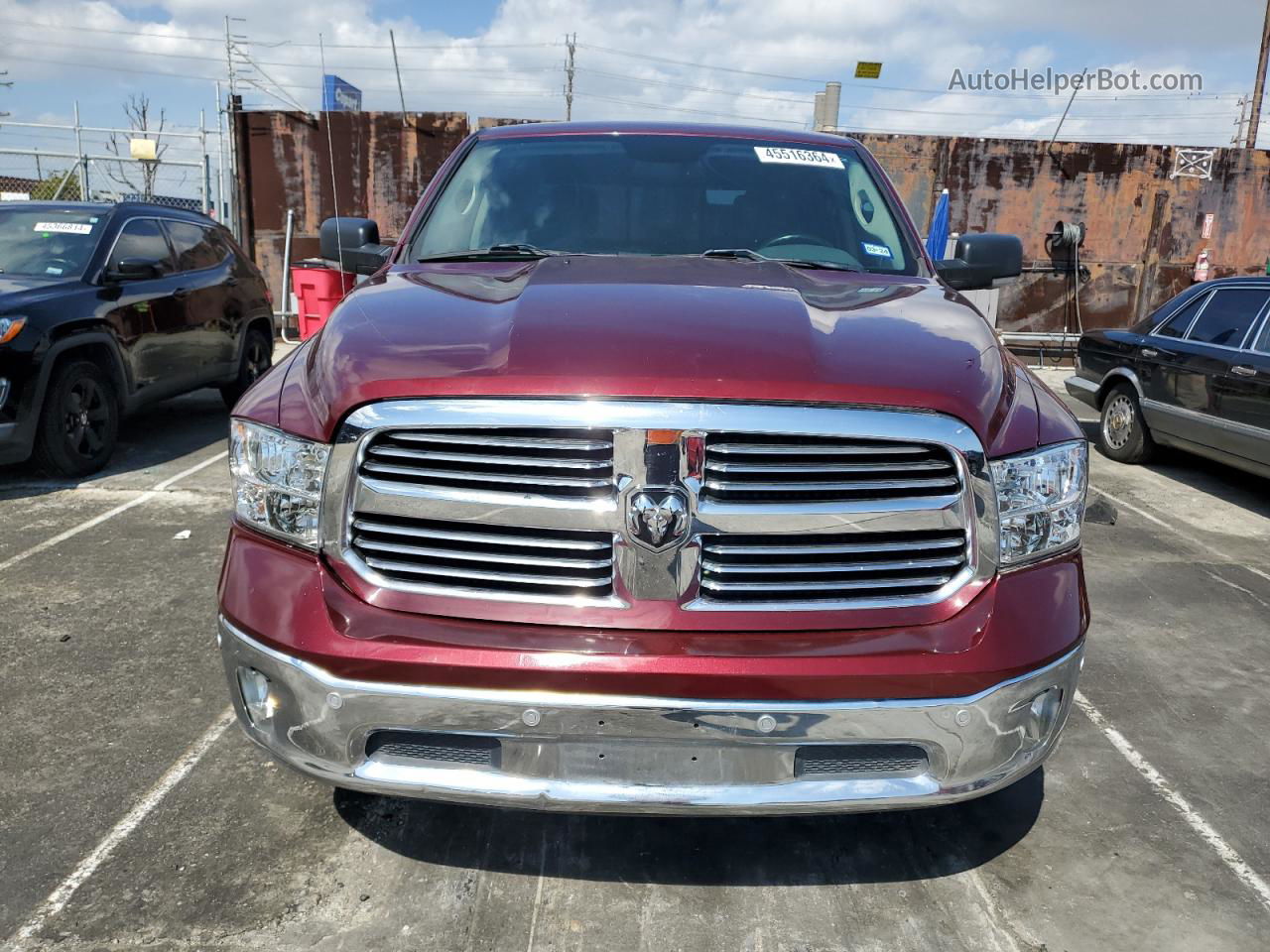 2019 Ram 1500 Classic Slt Burgundy vin: 1C6RR6LT2KS539448