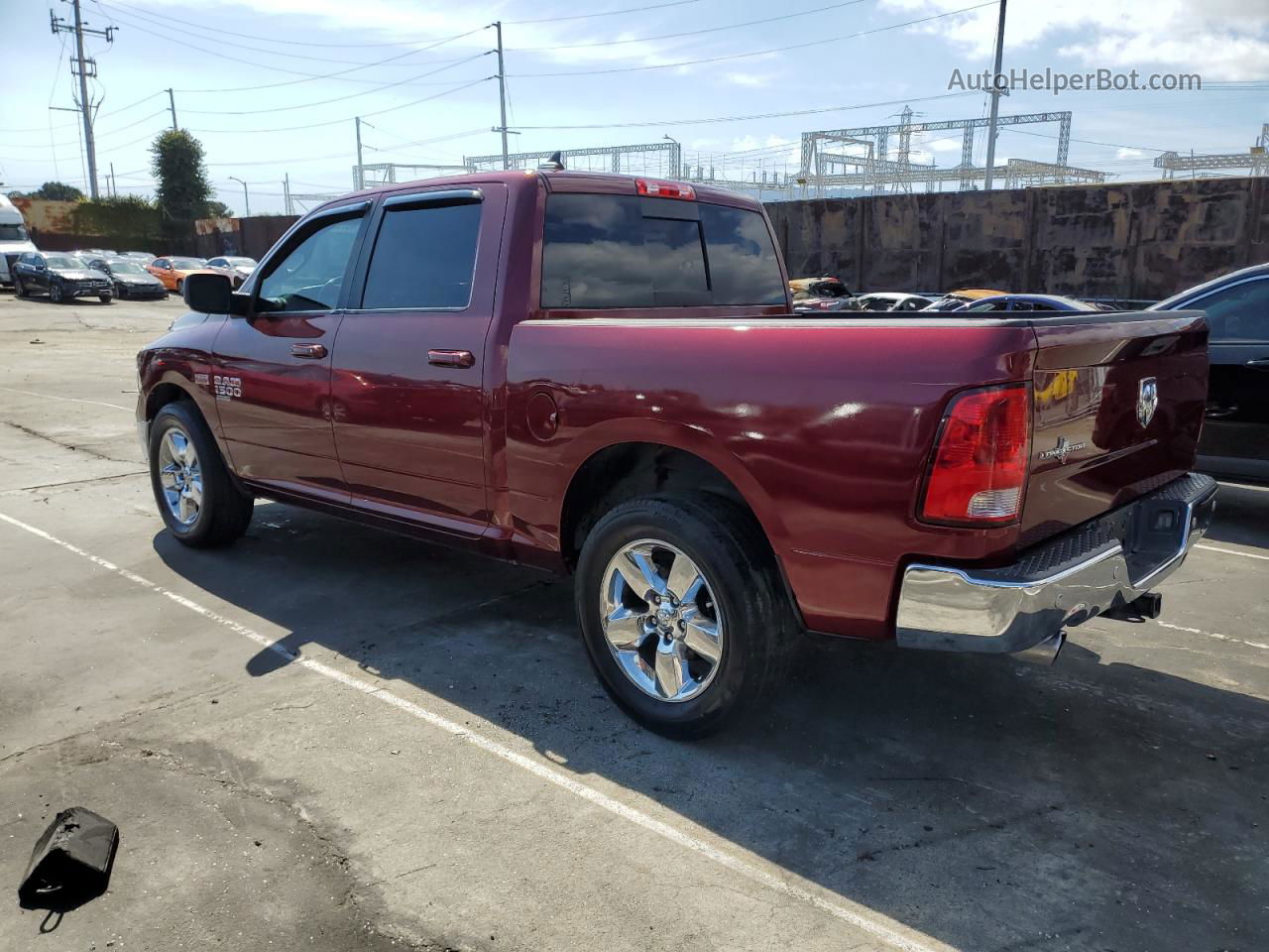 2019 Ram 1500 Classic Slt Burgundy vin: 1C6RR6LT2KS539448