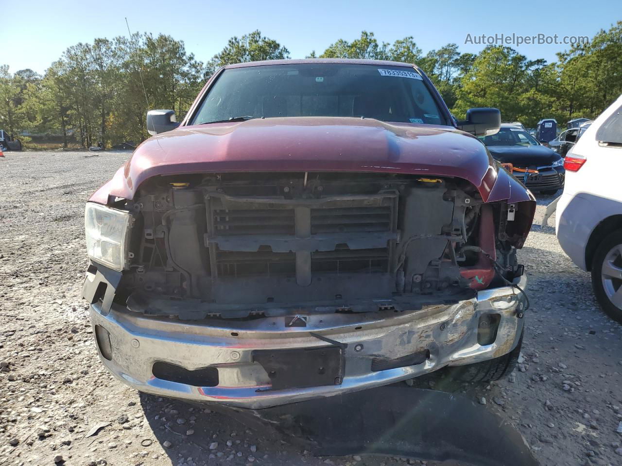 2014 Ram 1500 Slt Burgundy vin: 1C6RR6LT4ES305316