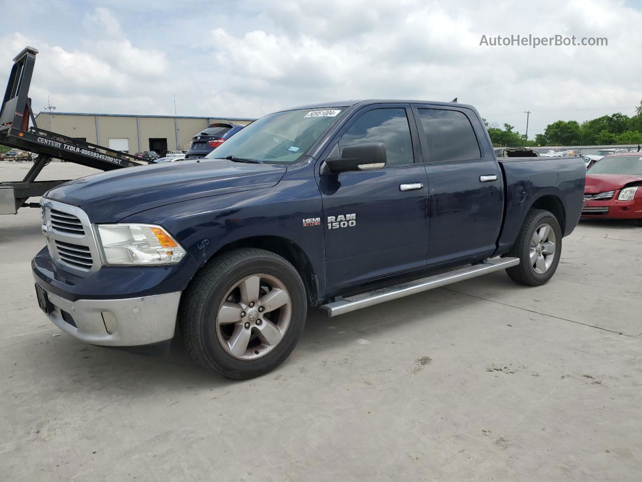 2015 Ram 1500 Slt Синий vin: 1C6RR6LT5FS501573