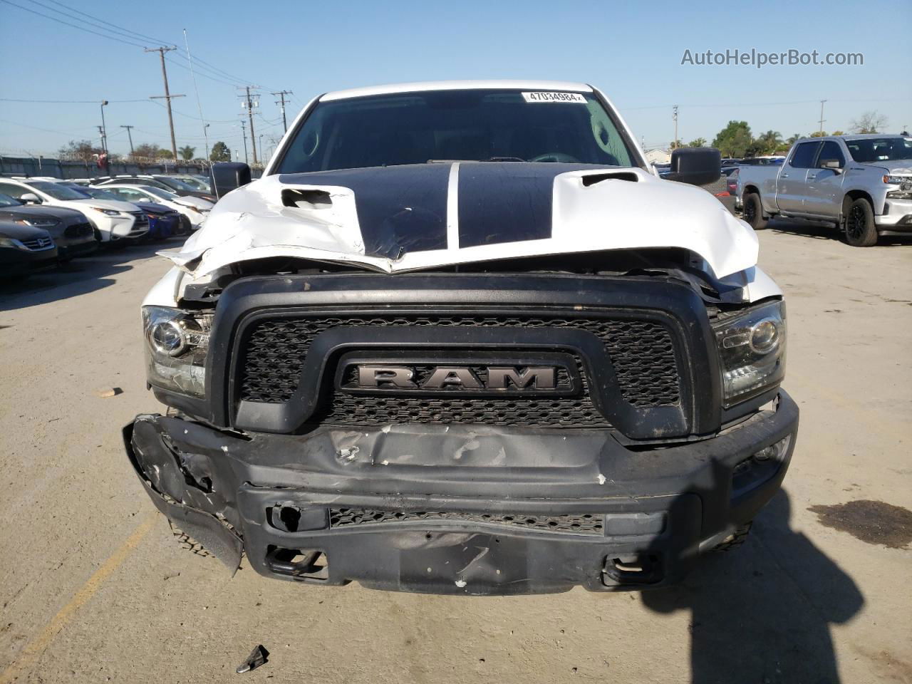 2019 Ram 1500 Classic Slt Белый vin: 1C6RR6LT5KS671863