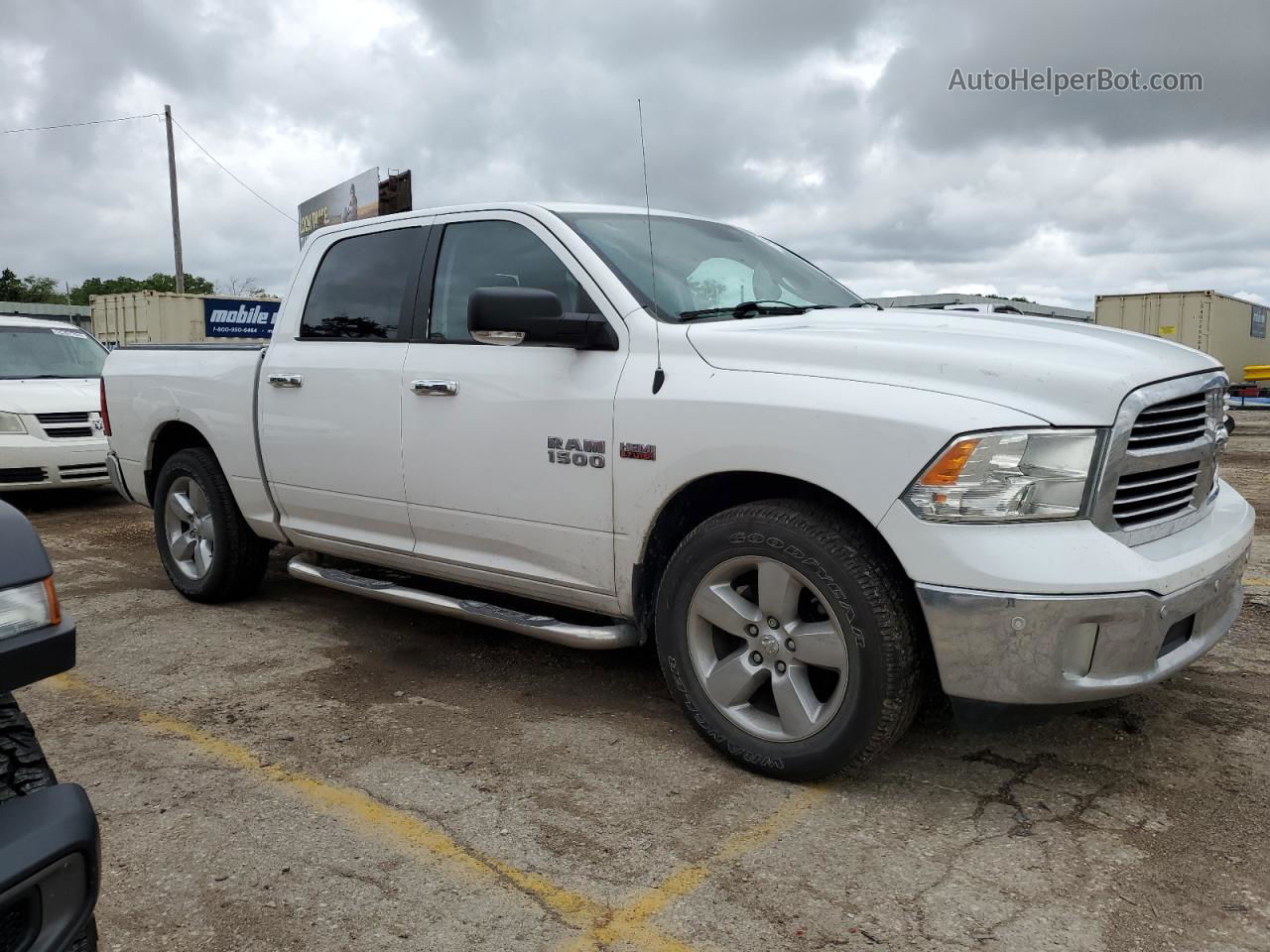 2014 Ram 1500 Slt White vin: 1C6RR6LT6ES345462