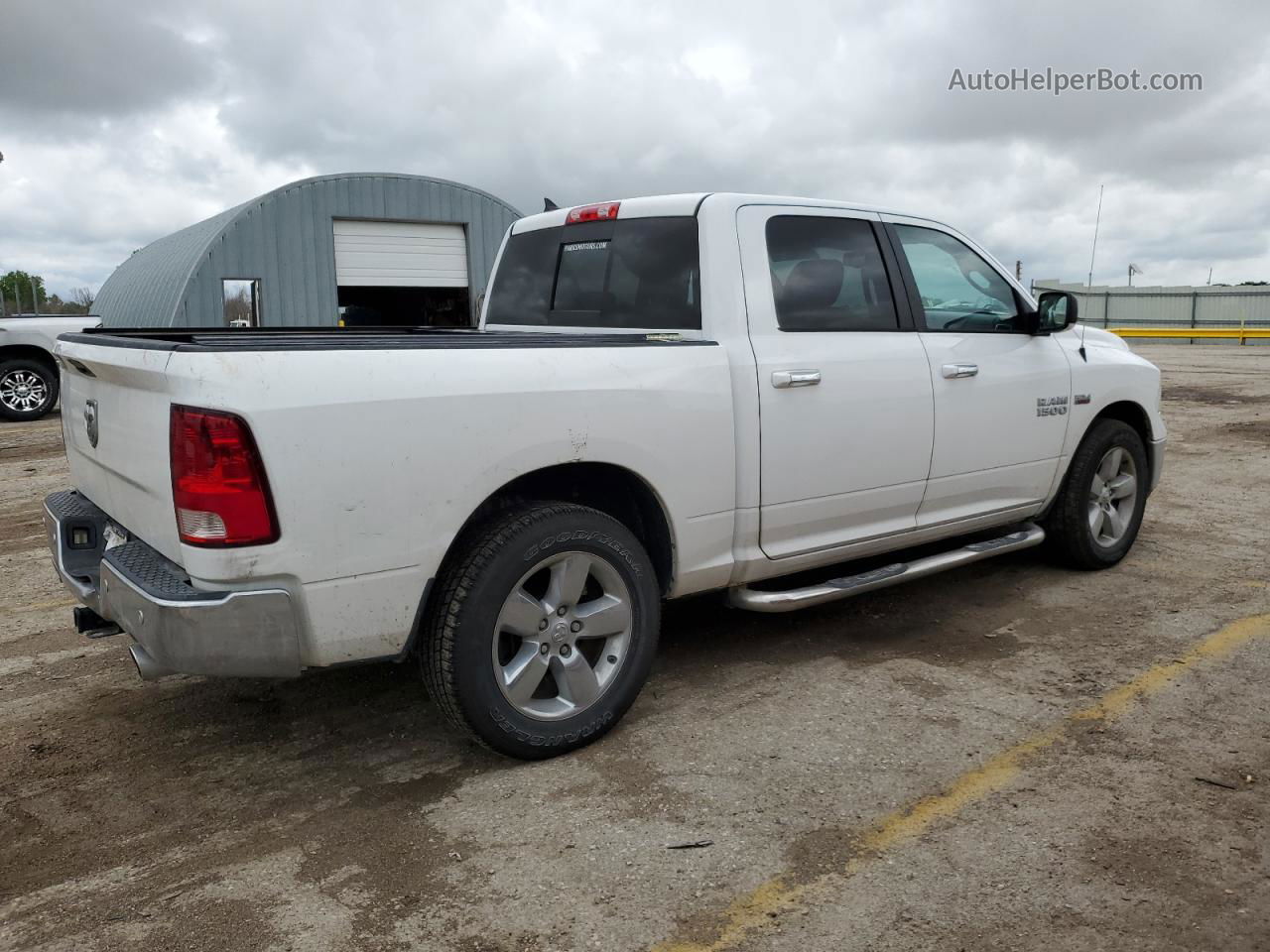 2014 Ram 1500 Slt White vin: 1C6RR6LT6ES345462