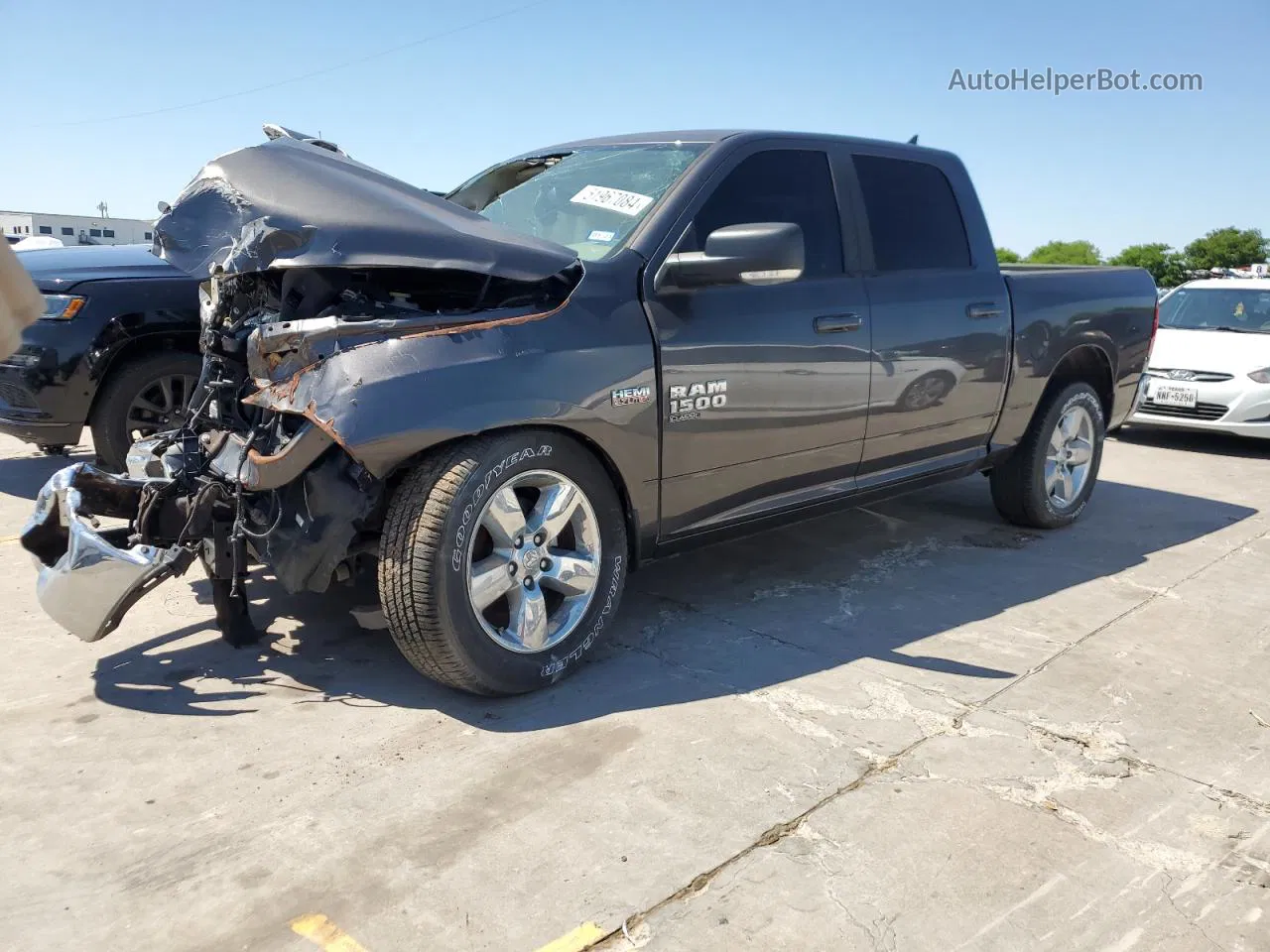 2019 Ram 1500 Classic Slt Gray vin: 1C6RR6LT6KS540201