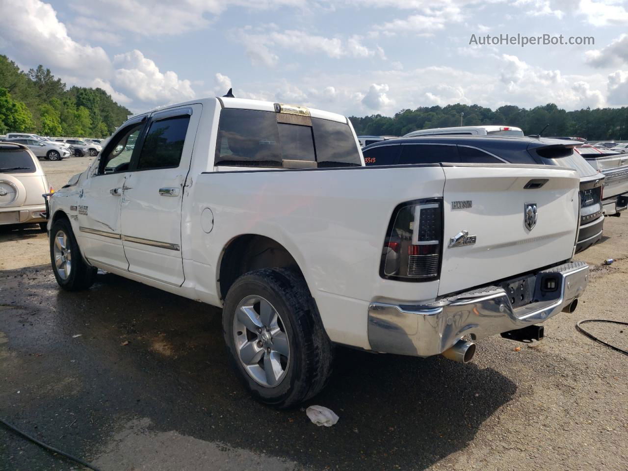 2014 Ram 1500 Slt White vin: 1C6RR6LT7ES326466