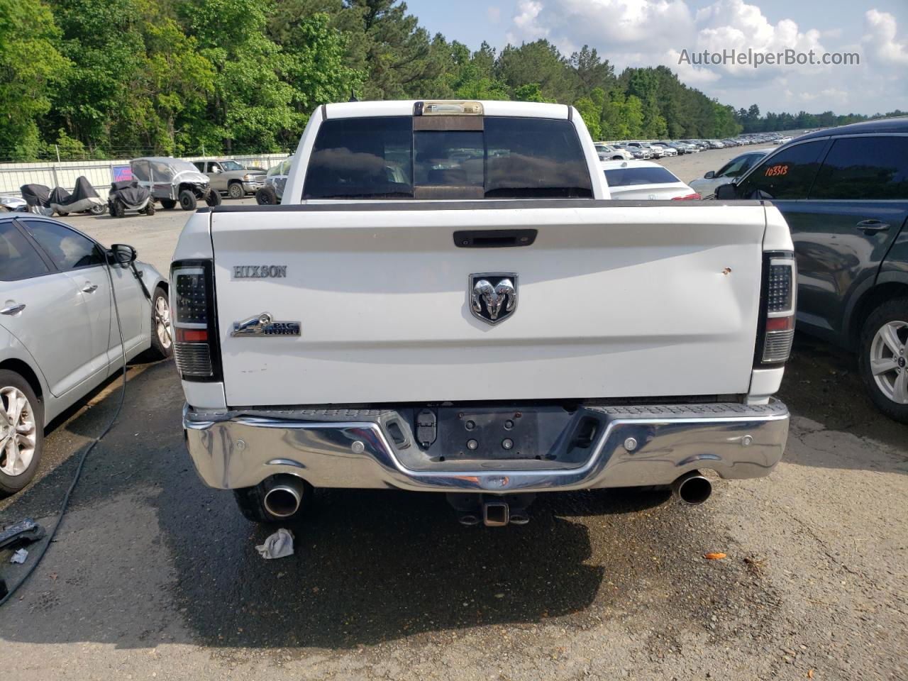 2014 Ram 1500 Slt White vin: 1C6RR6LT7ES326466